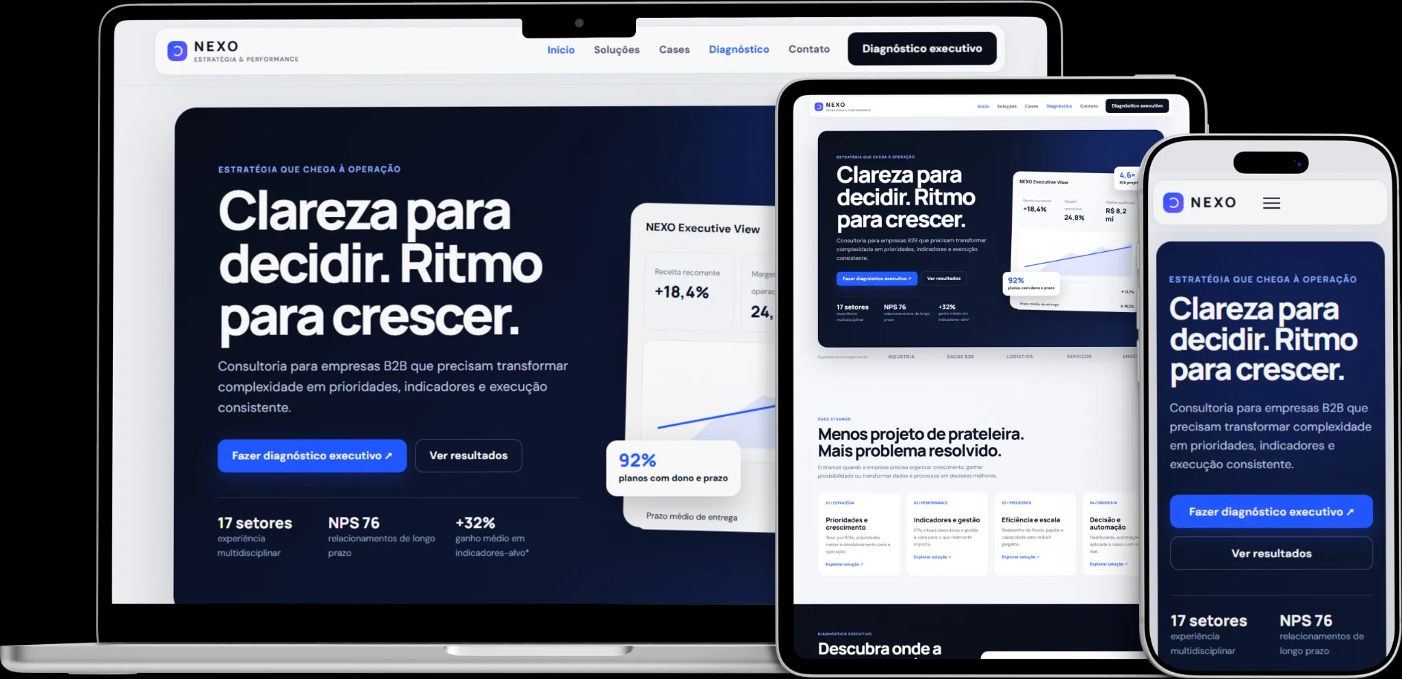 Prévia visual do projeto Nexo