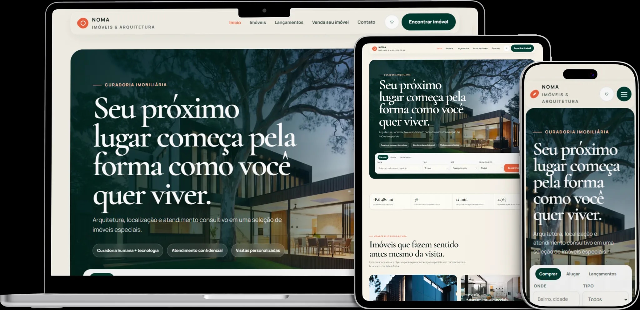 Prévia visual do projeto Noma Imóveis